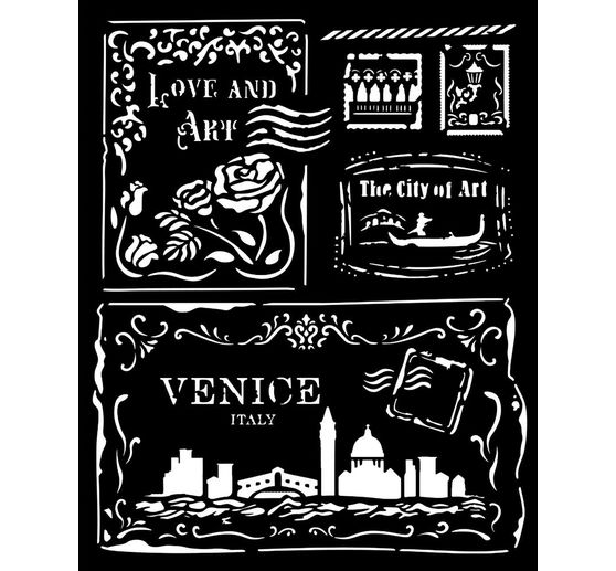Schablone "Venice", Cards