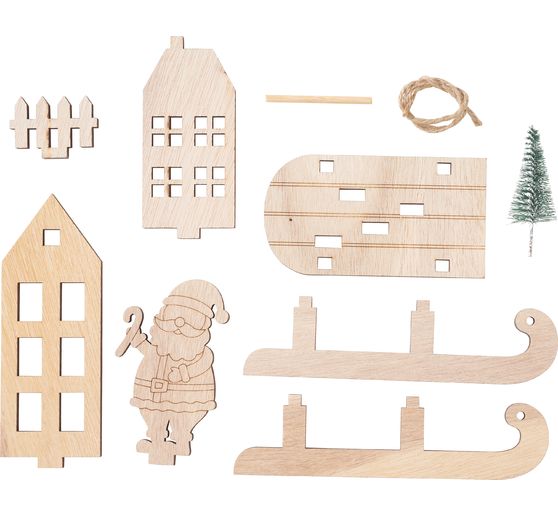 VBS Holz-Steckmotiv "Santas Schlitten"