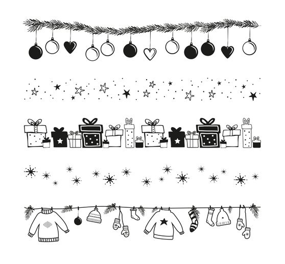 Clear Stamps "Weihnachtsbordüren"