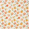 Baumwoll-Stoff "Orangen", Acryl beschichtet