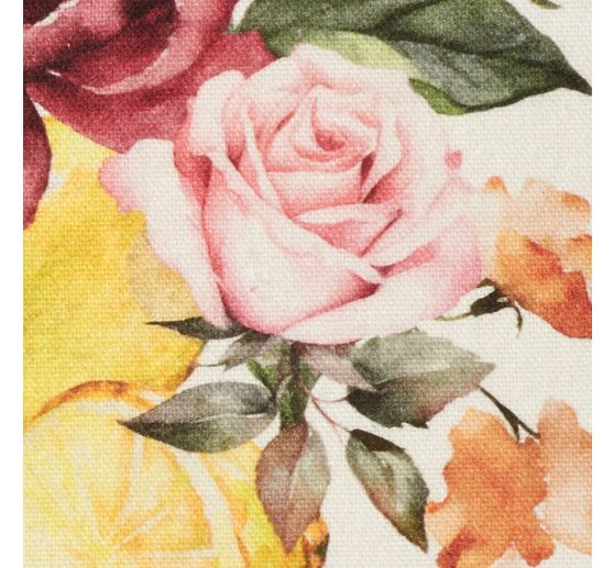 Baumwoll-Stoff "Lemon and Roses"