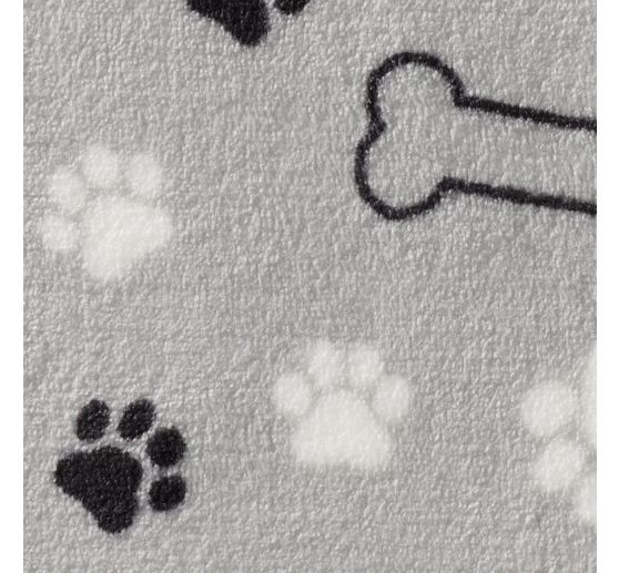 Fleece-Stoff "Pfoten und Knochen"