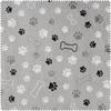 Fleece-Stoff "Pfoten und Knochen"