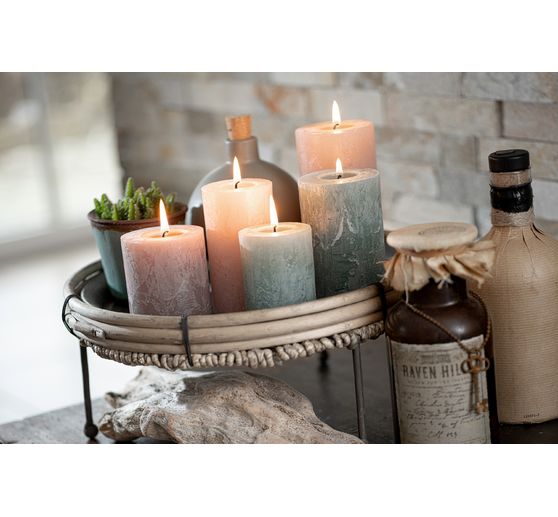 Adventskerzen "Rustic", abgestuft, 4er-Set