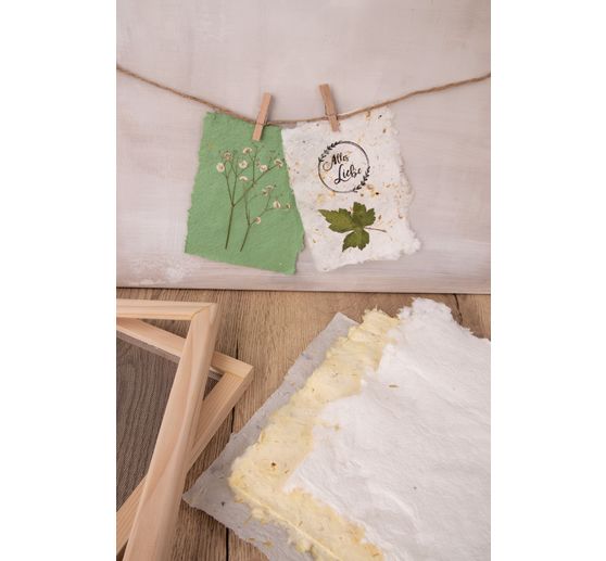 Papierschöpfrahmen, 2-teilig