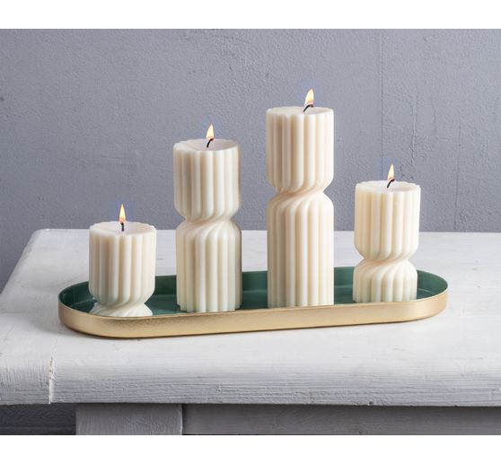 Silicone candle mould "Twisted fluted candle"