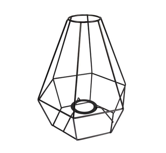 Metall-Lampenschirmrahmen, schwarz beschichtet