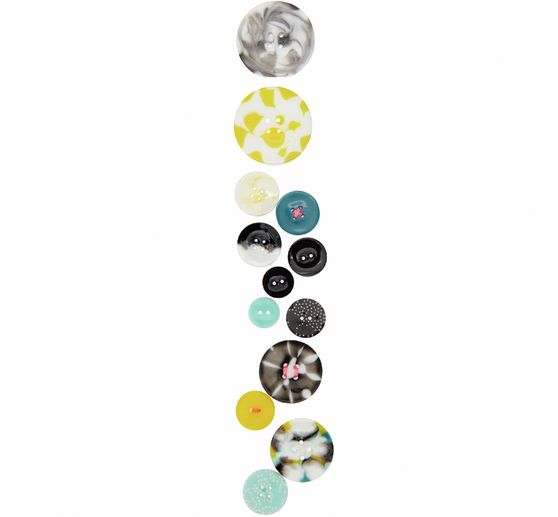 Silikonform für Schmuck "Knöpfe"
