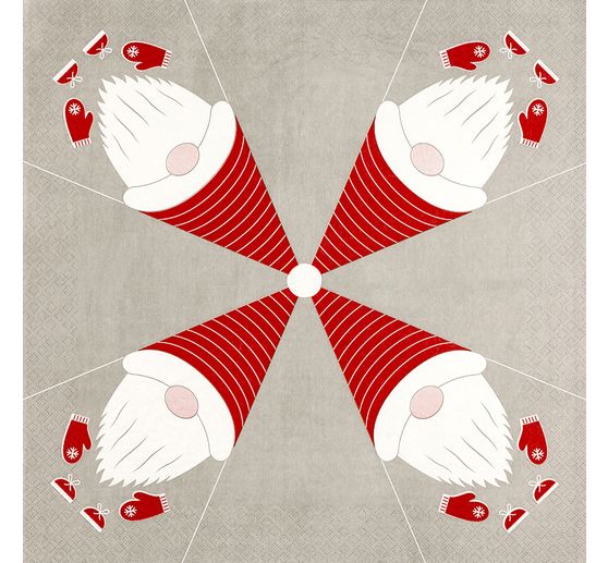 Serviette "Falt Serviette Gnome"