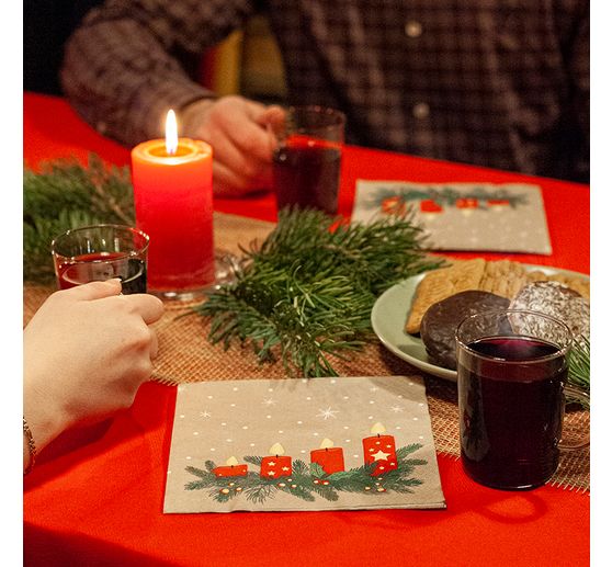 Serviette "Advent Lights"