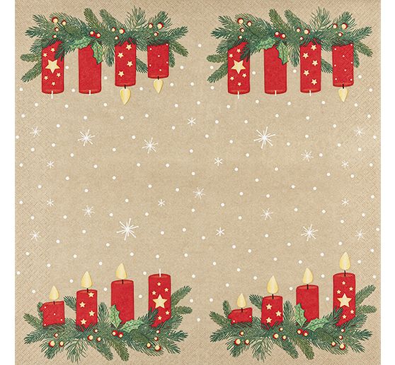 Serviette "Advent Lights"