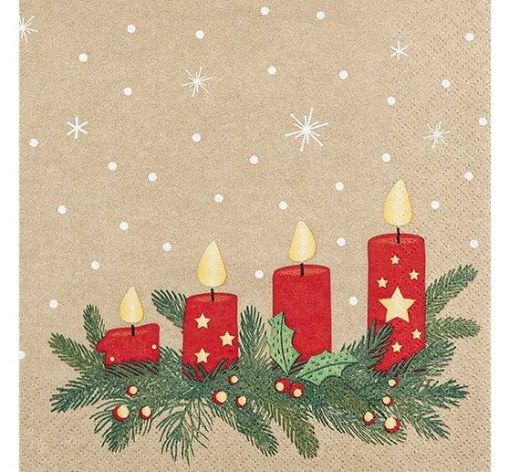 Serviette "Advent Lights"