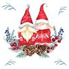 Napkin "Tomte Couple"