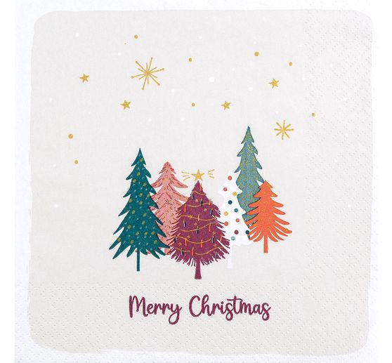 Serviette "Sweet Xmas Trees"