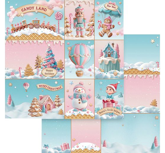 Scrapbook-Block "Candy Christmas"