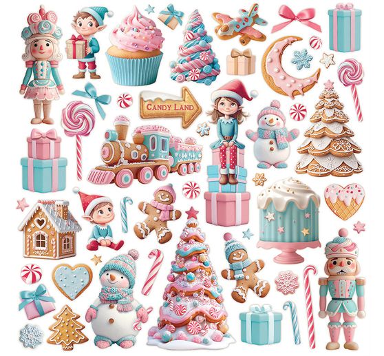 Scrapbook-Block "Candy Christmas"