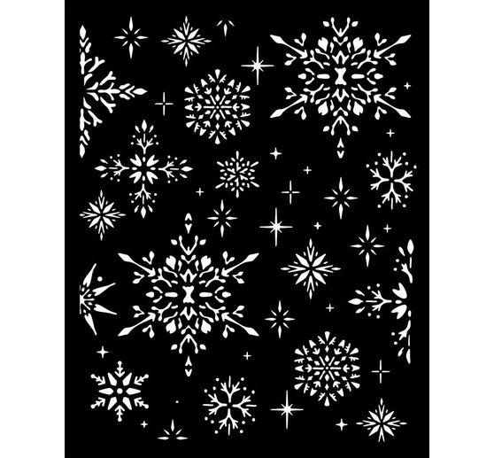 Schablone "The Owl's House - Snowflakes"