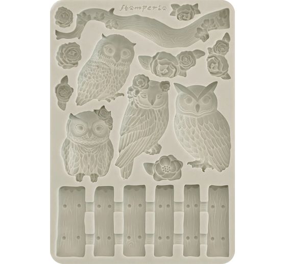 Silikonform A5 "The Owl's House - Owls and Branch"