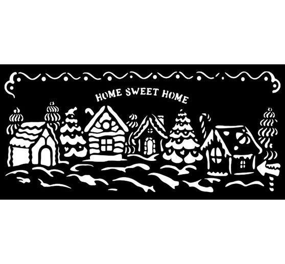 Schablone "Candy Christmas - Village"