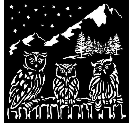 Schablone "The Owl's House - Owls"