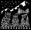 Stencil "The Owl's House - Owls"
