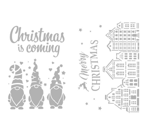 VBS Stencil set "Merry Christmas", A4