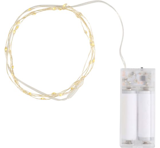 Micro-LED-Lichterkette "Blinkend" mit Timer 6/18 Std., 30 LEDs