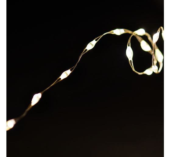 Micro-LED-Lichterkette mit Timer 6/18 Std., 40er LEDs