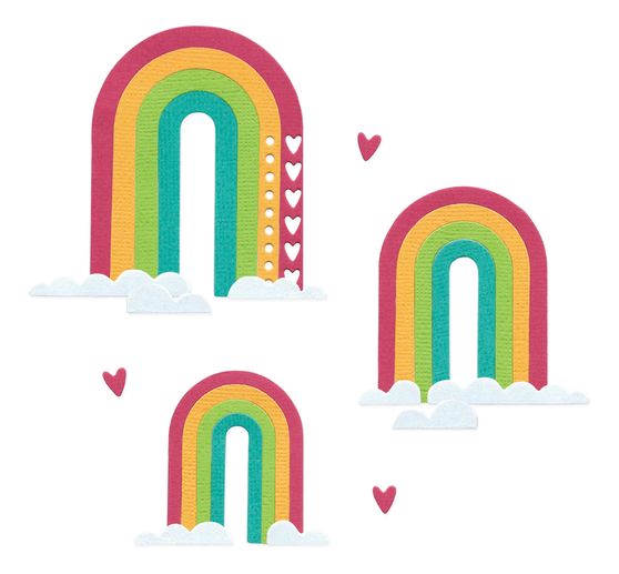 Sizzix Thinlits Punching template "Rainbow Arches by Catherine Pooler"