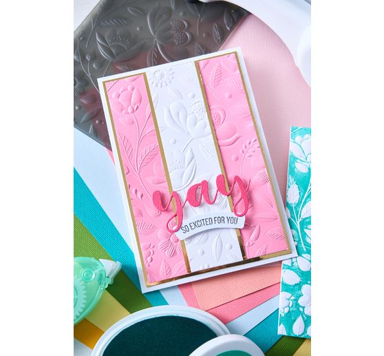 Sizzix 3D Embossing template "Happy Garden by Catherine Pooler"