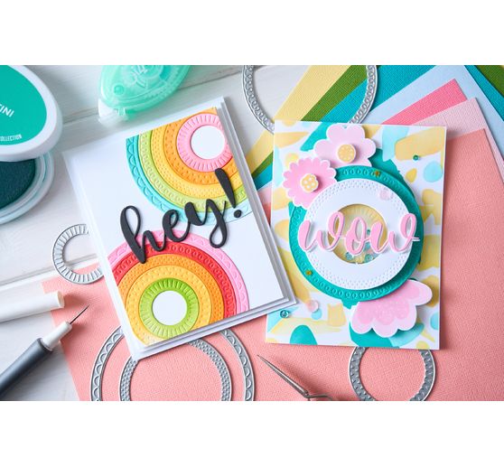 Sizzix Thinlits Punching template "Party Circles by Catherine Pooler"
