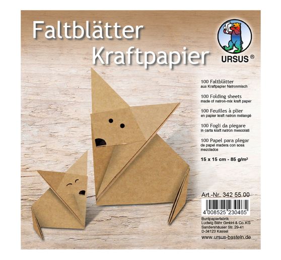 Faltblätter "Kraftpapier"
