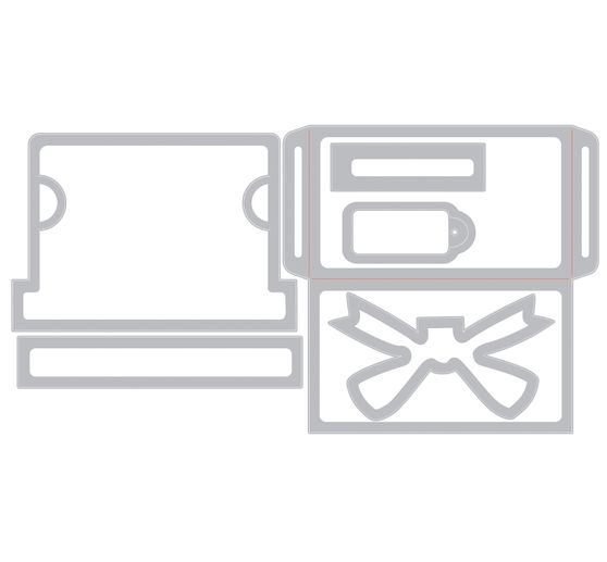 Sizzix Thinlits Stanzschablone "Gift Card Package by Tim Holtz"