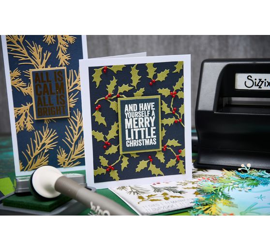 Sizzix Thinlits Stanzschablone "Holiday Greens by Tim Holtz"