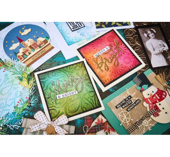 Sizzix A5 Prägeschablone "Engraved by Tim Holtz"