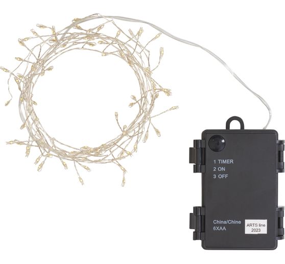 Outdoor LED-Lichterkette mit Timer 6/18Std., 80 LEDs