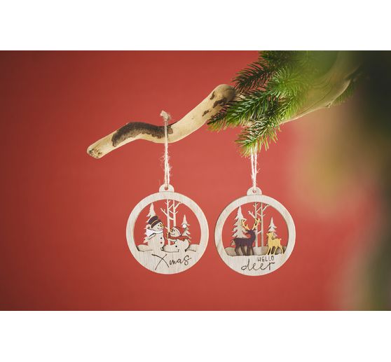 VBS Decoration pendant "Snowmen and reindeer"