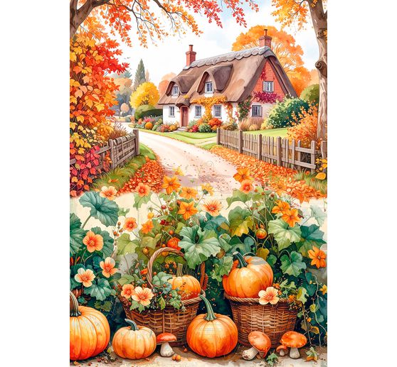 Motiv-Strohseiden Sortiment "Hallo Herbst", 8er-Set