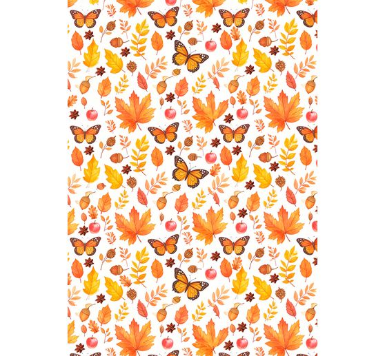 Motiv-Strohseiden Sortiment "Hallo Herbst", 8er-Set