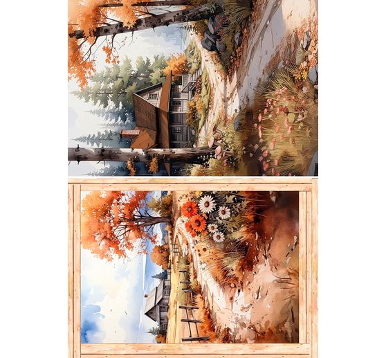 Motiv-Strohseiden Sortiment "Hallo Herbst", 8er-Set
