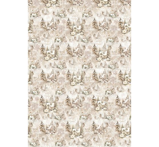 Motif straw silk assortment "Winter Season", set of 8