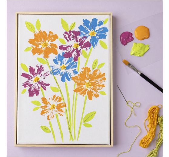 Canvas with frame, 30 x 30 cm