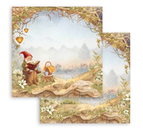 Scrapbook-Block "Whispering Woods"