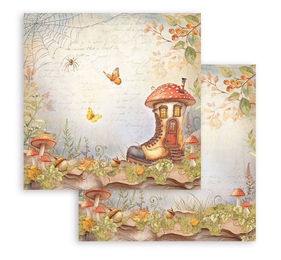 Scrapbook-Block "Whispering Woods"