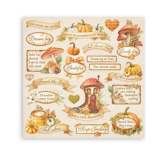 Scrapbook-Block "Whispering Woods"