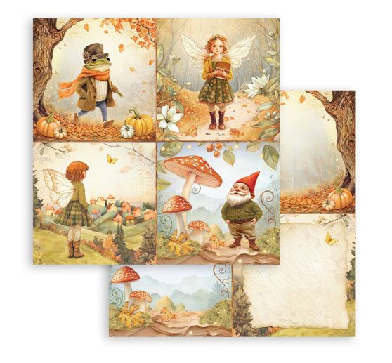 Scrapbook-Block "Whispering Woods"