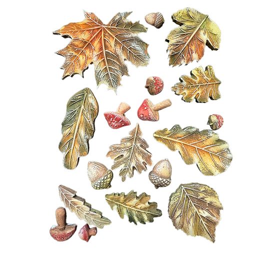 Soft modelling mould A5 "Whispering Woods - Leaves"