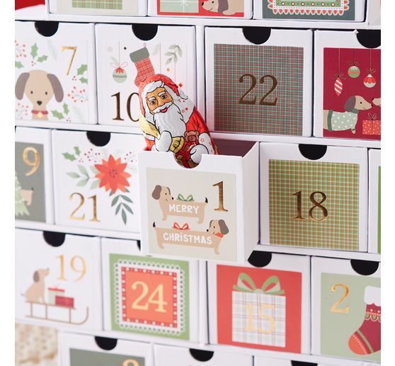 Sticker Adventszahlen "Woofy Christmas"