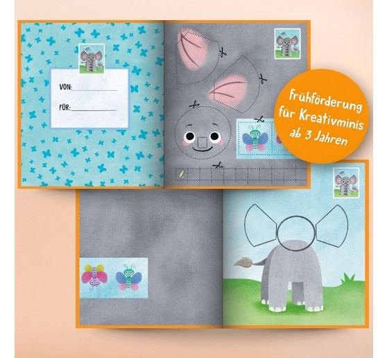 Book "Das Verbastelbuch für die Allerkleinsten. Schneiden und Kleben. Im Zoo"