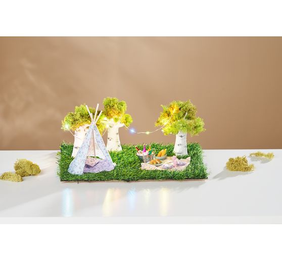 VBS Micro-LED-Lichterkette, mit Timer, 10 LEDs
